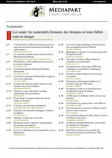 Mediapart - Mercredi 3 Avril 2019