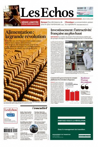 Les Echos du Jeudi 4 Avril 2019