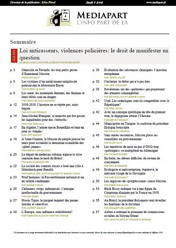 Mediapart - Jeudi 4 Avril 2019