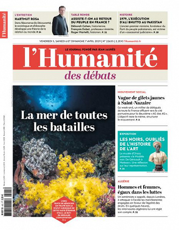 L’Humanite du Vendredi 5 et Dimanche 7 Avril 2019