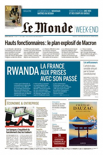 Le Monde du Samedi 6 Avril 2019
