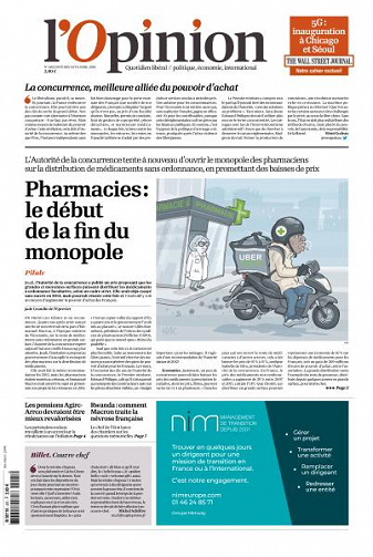 L’Opinion du Vendredi 5 et Samedi 6 Avril 2019