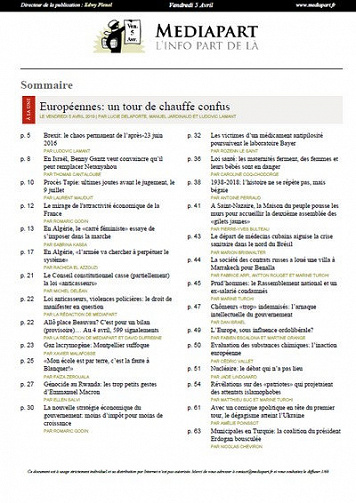 Mediapart - Vendredi 5 Avril 2019