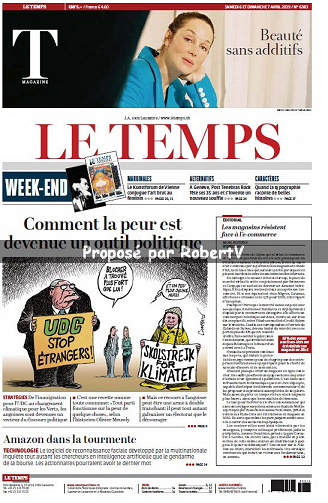 Le Temps - Samedi 6 et Dimanche 7 Avril 2019