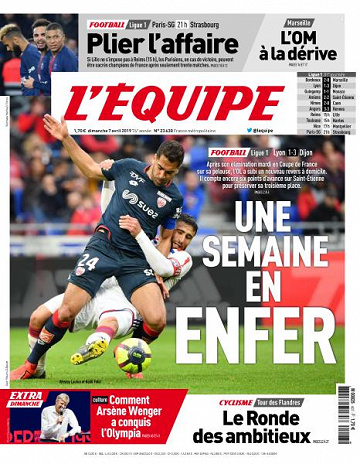 L’equipe du Dimanche 7 Avril 2019