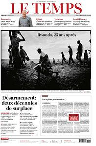 Le Temps - Lundi 8 Avril 2019