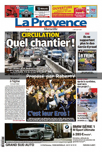 La Provence Marseille - Lundi 8 Avril 2019