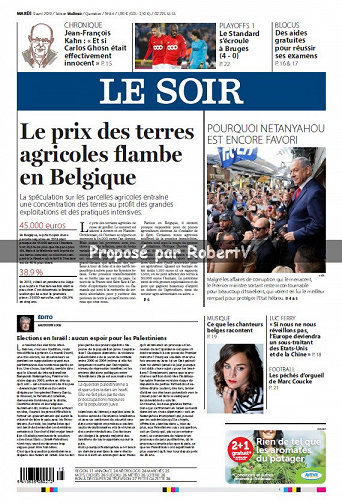 Le Soir - Mardi 9 Avril 2019