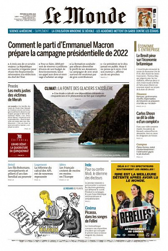 Le Monde du Mercredi 10 Avril 2019