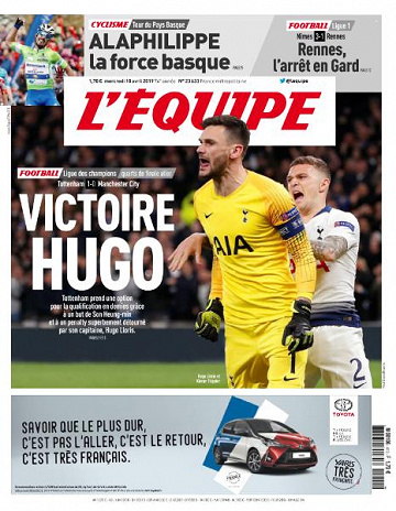 L’equipe du Mercredi 10 Avril 2019