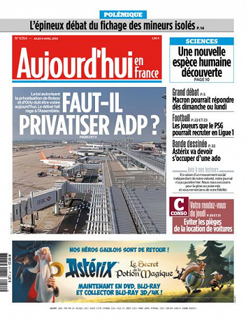 Aujourd’hui en France du Jeudi 11 Avril 2019