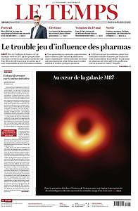 Le Temps - Jeudi 11 Avril 2019