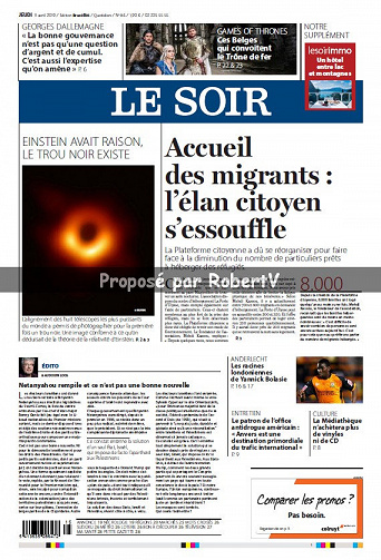 Le Soir - Jeudi 11 Avril 2019