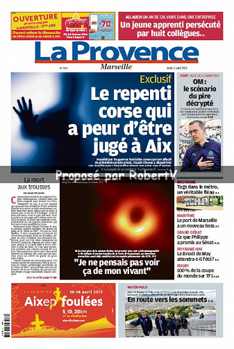 La Provence Marseille - Jeudi 11 Avril 2019