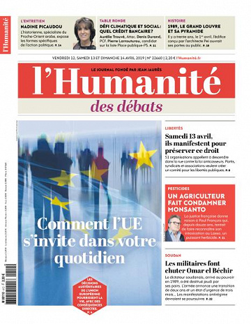 L’Humanite du Vendredi 12 et Dimanche 14 Avril 2019