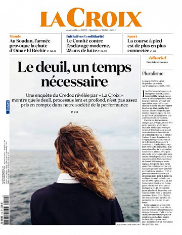 La Croix du Vendredi 12 Avril 2019