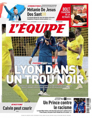 L’equipe du Samedi 13 Avril 2019