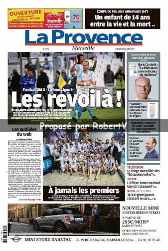 La Provence Marseille - Dimanche 14 Avril 2019