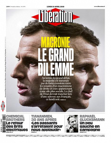 Libération du Lundi 15 Avril 2019