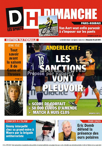 DH Dimanche - Dimanche 14 Avril 2019