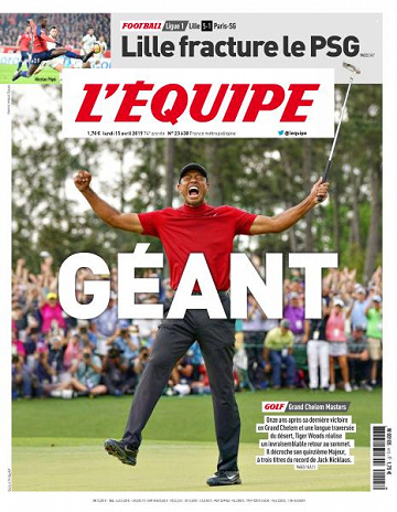 L’equipe du Lundi 15 Avril 2019