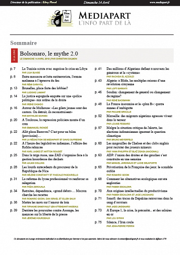 MEDIAPART Mi Journee Du Lundi 15 Avril 2019