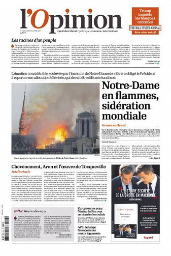 L’Opinion du Mardi 16 Avril 2019