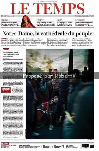 Le Temps - Mercredi 17 Avril 2019