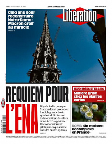 Libération du Jeudi 18 Avril 2019