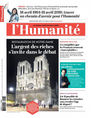 L’Humanite du Jeudi 18 Avril 2019