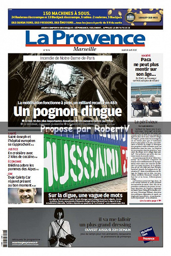La Provence Marseille - Jeudi 18 Avril 2019