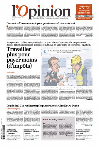 L’Opinion du Jeudi 18 Avril 2019