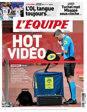 L’equipe du Vendredi 19 Avril 2019