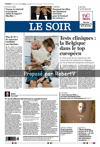 Le Soir - Vendredi 19 Avril 2019
