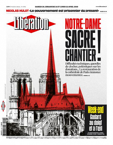 Libération du Samedi 20 et Lundi 22 Avril 2019