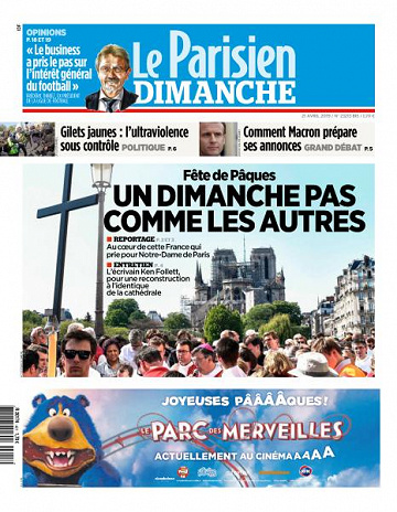 Le Parisien du Dimanche 21 Avril 2019