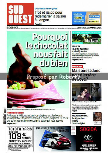 Sud Ouest Sud-Gironde - Samedi 20 Avril 2019