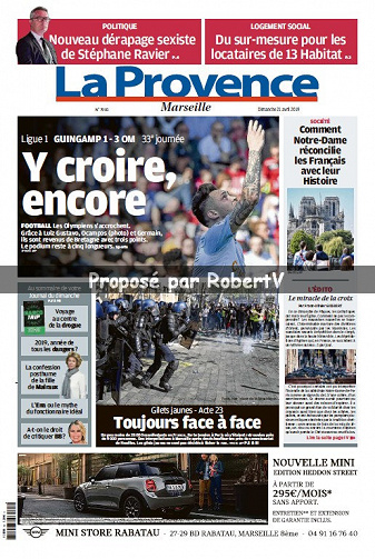 La Provence Marseille - Dimanche 21 Avril 2019