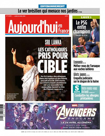 Aujourd’hui en France du Lundi 22 Avril 2019