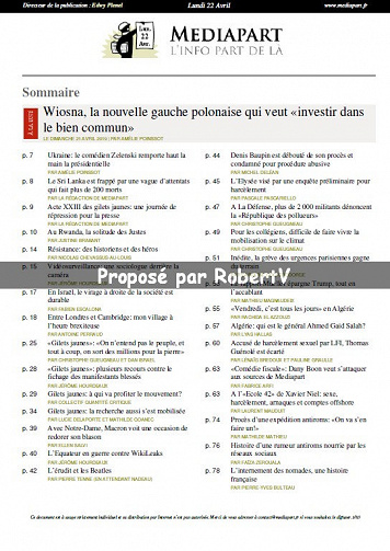 Mediapart - Dimanche 21 Avril 2019