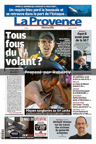 La Provence Marseille - Lundi 22 Avril 2019