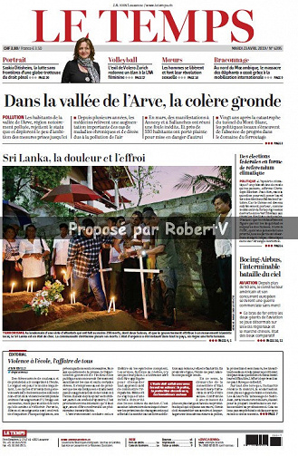 Le Temps - Mardi 23 Avril 2019