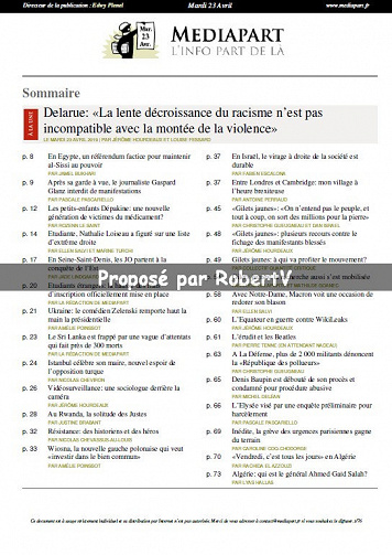 Mediapart - Mardi 23 Avril 2019