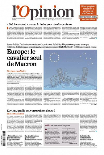 L’Opinion du Mardi 23 Avril 2019