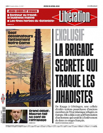 Libération du Jeudi 25 Avril 2019