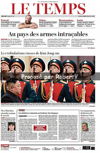 Le Temps - Jeudi 25 Avril 2019