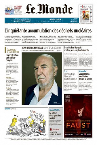 Le Monde du Vendredi 26 Avril 2019