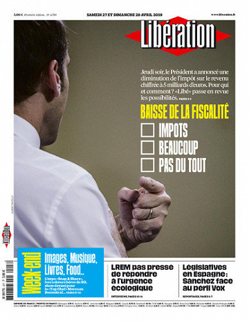 Libération du Samedi 27 et Dimanche 28 Avril 2019