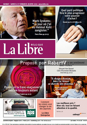 La Libre Belgique - Samedi 27 et Dimanche 28 Avril 2019