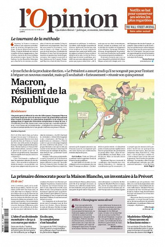 L’Opinion du Vendredi 26 et Samedi 27 Avril 2019